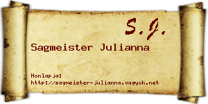 Sagmeister Julianna névjegykártya